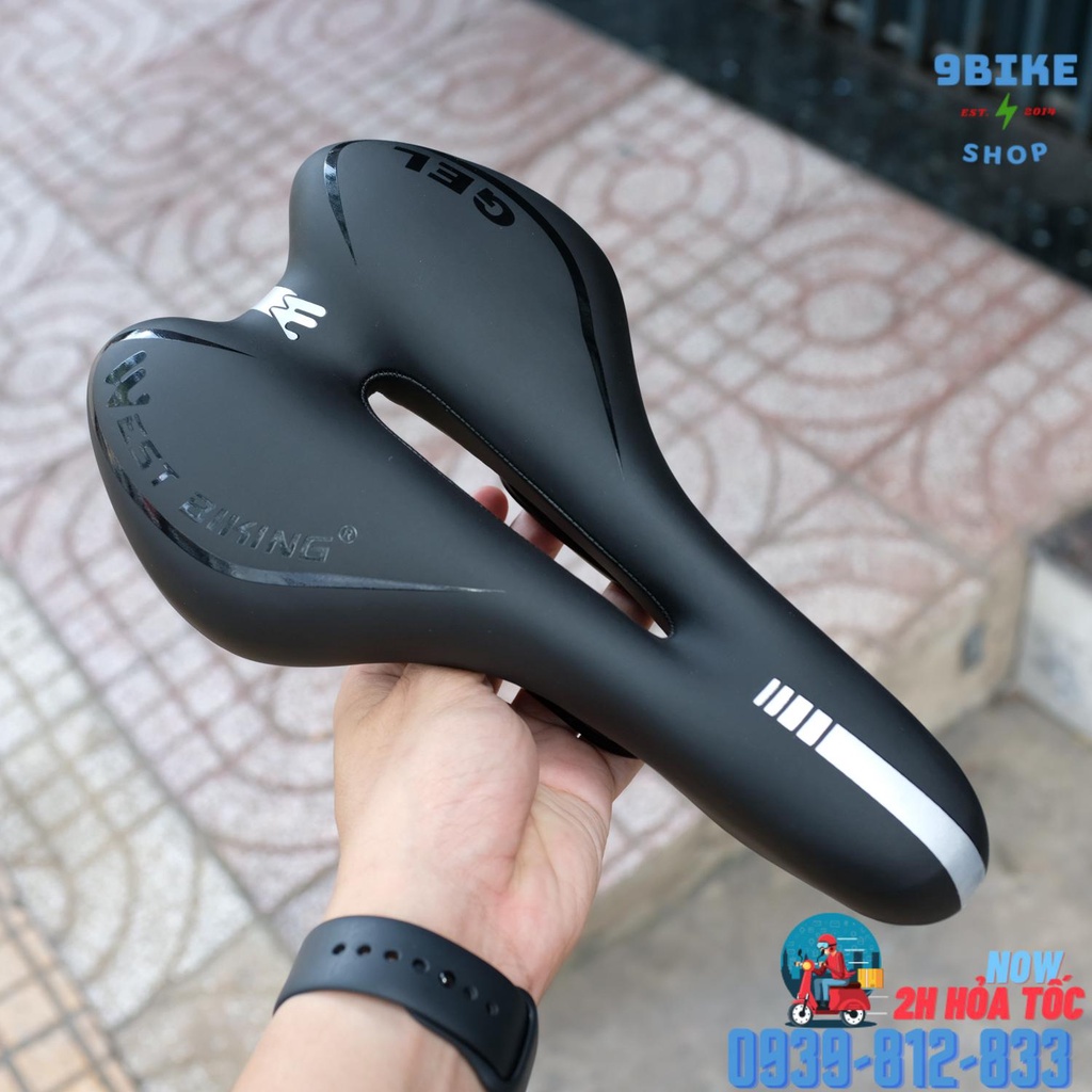 Yên xe đạp thể thao siêu mềm bản lớn WB