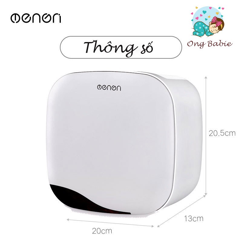 Hộp Đựng Giấy Vệ Sinh Dán Tường Chính Hãng Oenon, Hộp Đựng Giấy Đa Năng Có Thêm Ngăn Để Đồ Tiện Lợi - OENON