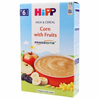 (6M+) Bột ăn dặm HiPP sữa Bắp, Hoa quả - 250g
