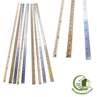 Thước gỗ, thước nhôm đo đồ đạc, thước dài 1 mét - chọn loại