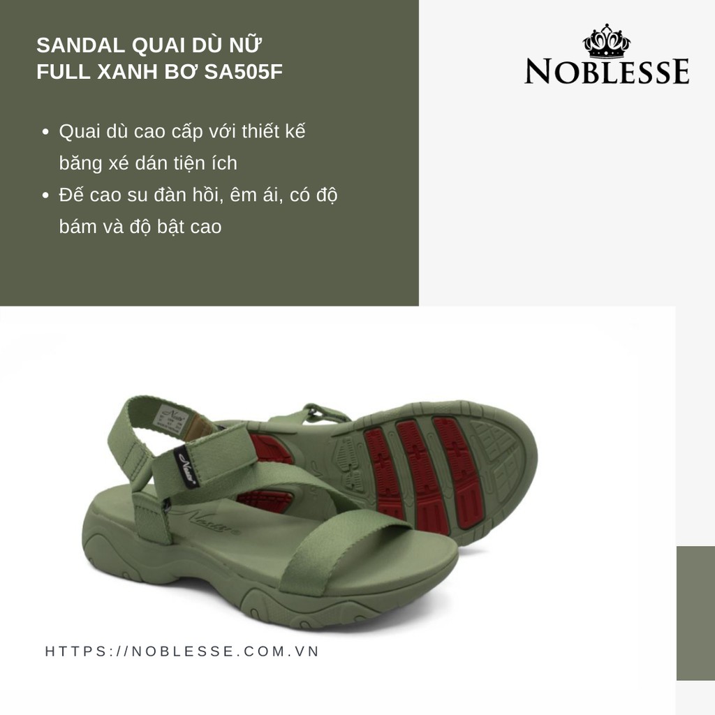 GIÀY SANDAL NỮ QUAI HẬU NỮ XANH HỌC SINH ĐẸP NESTY SA505F