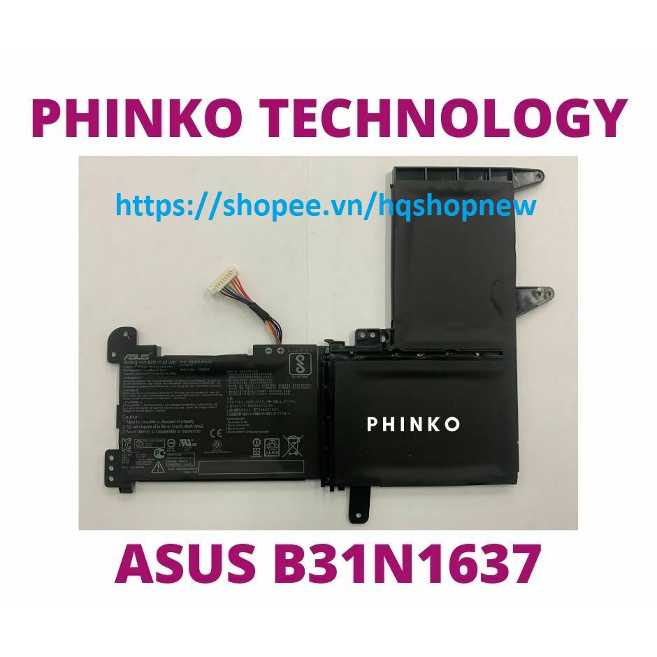 ⚡️ Pin Laptop ASUS X510U X510UA X510UR X510UF X510UQ S510 K510 K510U B31N1637