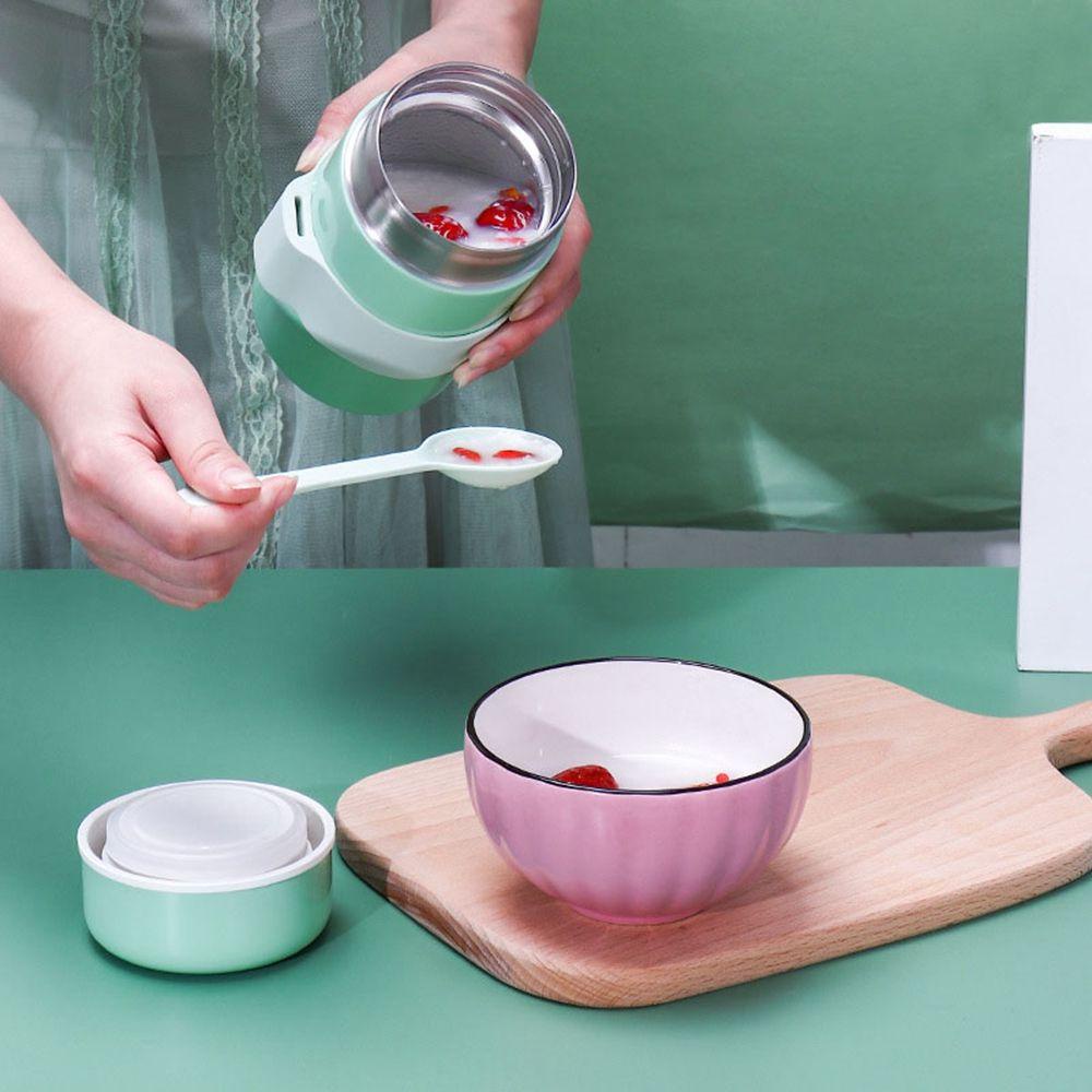Hộp Đựng Thức Ăn Trưa Cách Nhiệt Chống Rò Rỉ Thời Trang Kèm Muỗng