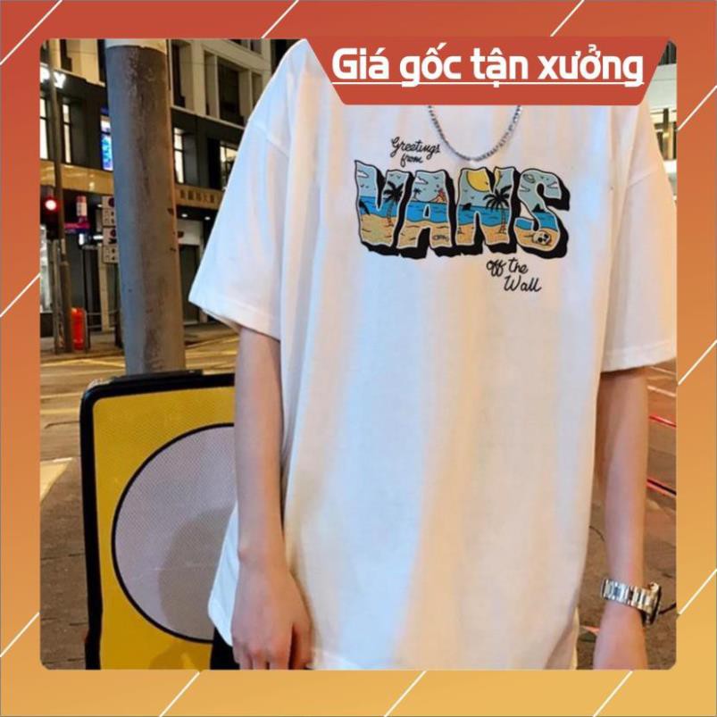 Áo thun tay lỡ nam nữ Vans Summer Unisex oversize form rộng áo phông rộng mùa hè basic phối quần jean
