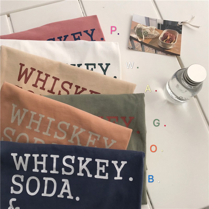 NUZIRO  Áo Thun Tay Ngắn Form Rộng In Chữ Phong Cách Cá Tính Hàn Quốc