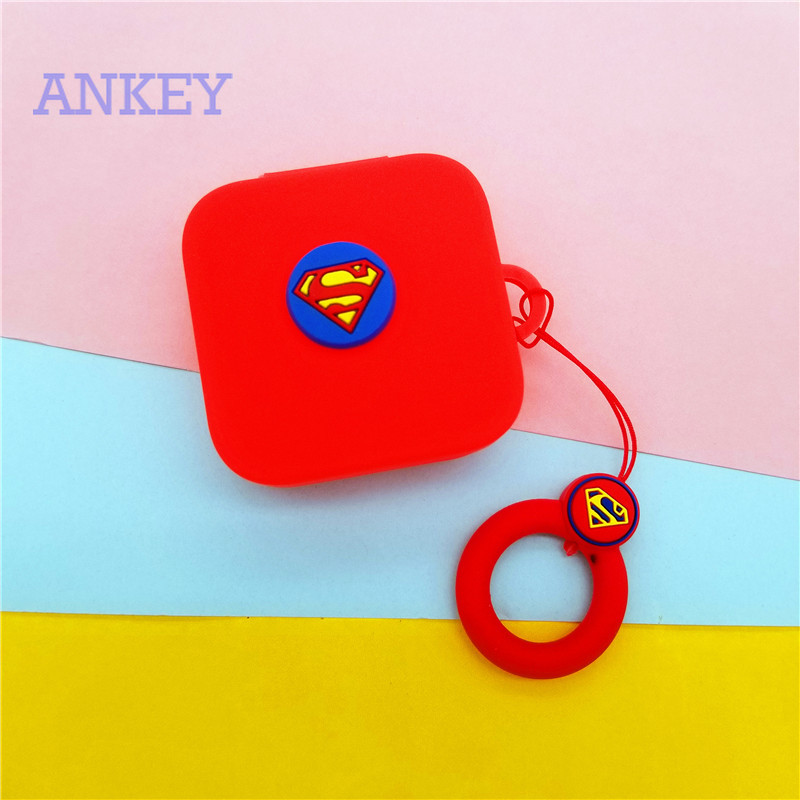 Xiaomi Mi Air 2 SE / Mi True Wireless Earphones 2 Basic Vỏ Silicon Mềm Chống Sốc Chống Nước Có Móc Treo Bảo Vệ Hộp Sạc Tai Nghe Bluetooth
