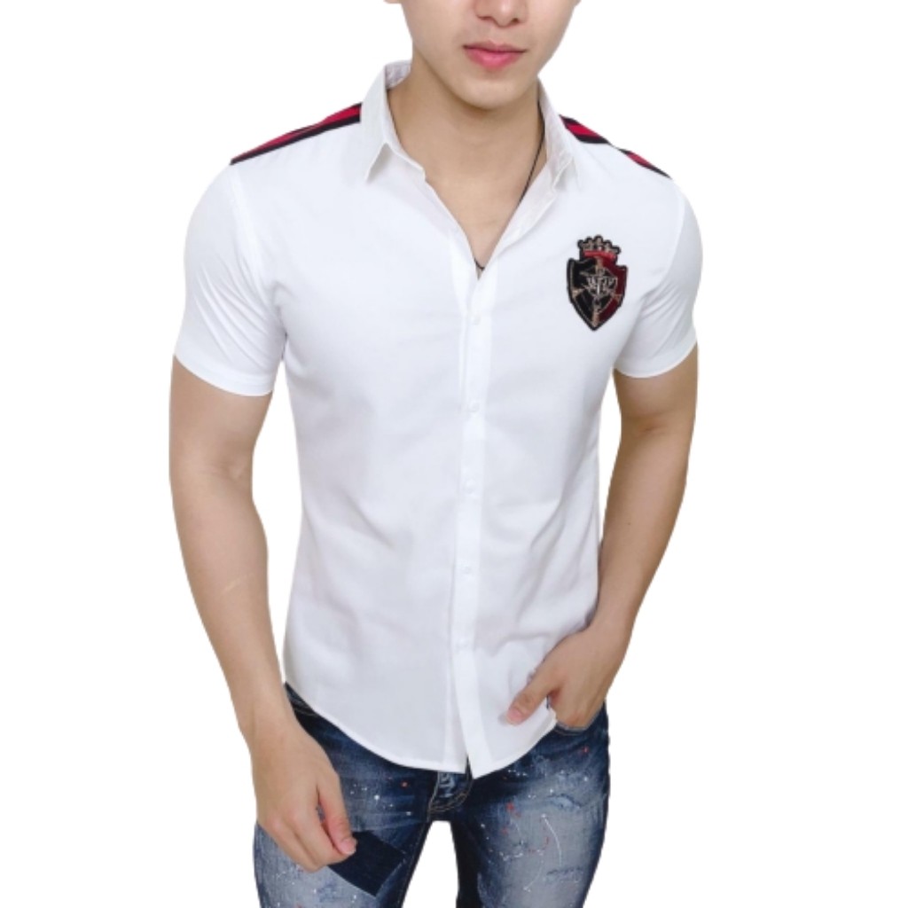 Áo sơ mi nam ngắn tay viền vai phối logo mẫu CV01 Thời Trang Cao Cấp  PONIVA Chất Vải đẹp chuẩn form