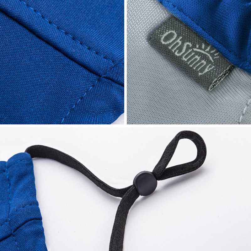 OhSunny Khẩu trang bằng vải lụa lạnh mỏng thoáng khí chống tia Uv thời trang Unisex