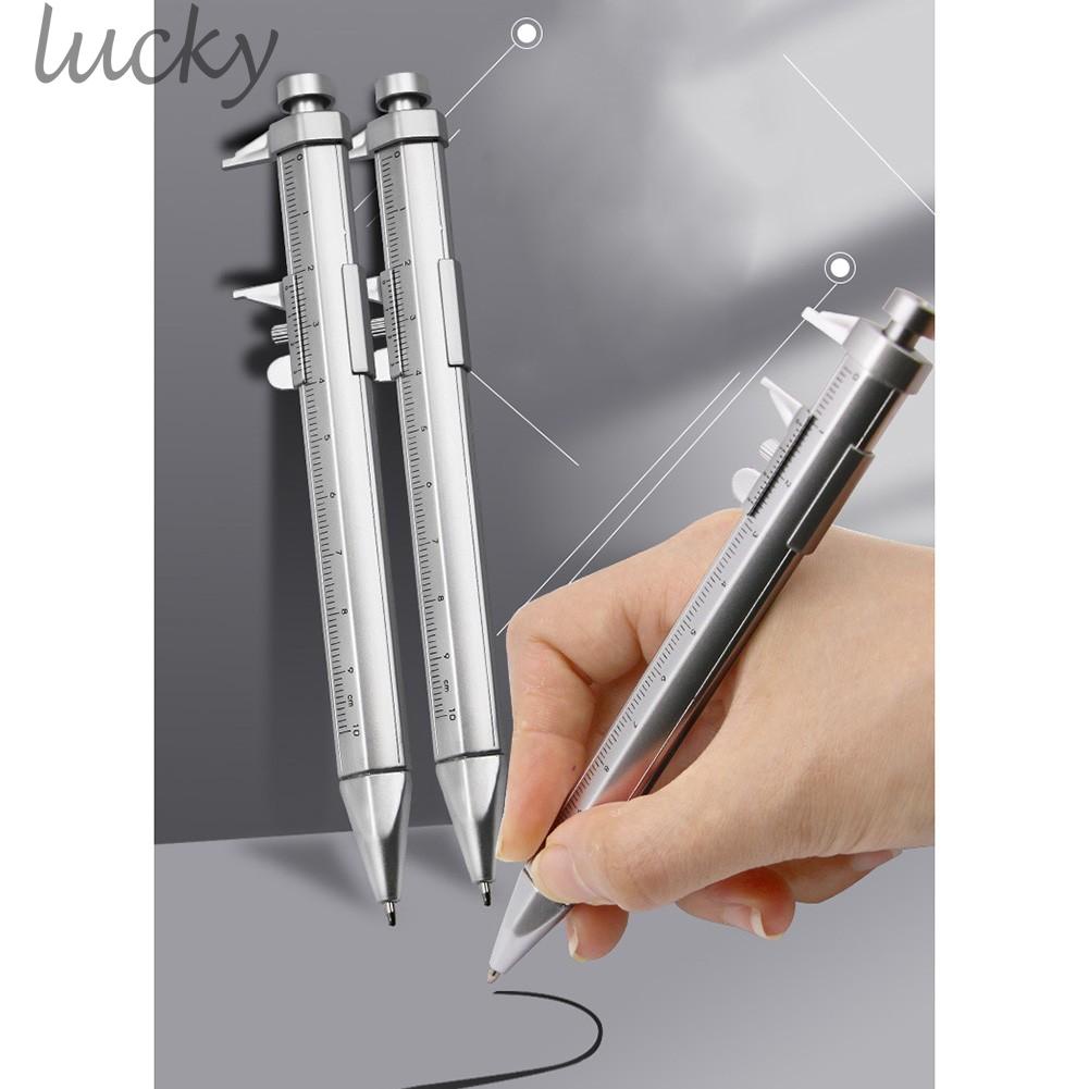 LUCKY~Multifunctional 0.5mm Neutral Ink Pen Vernier Caliper Rollerball Pen Stationery#Ready Stock