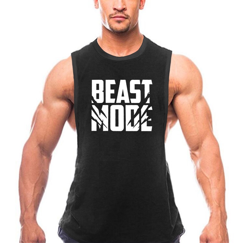 Áo Thun Ba Lỗ Lưới Mau Khô Thời Trang Mùa Hè Cho Nam Size M-2XL