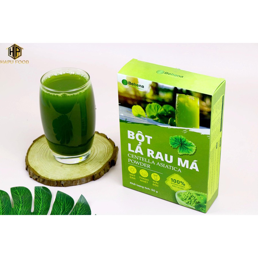 Bột lá rau má Behena nguyên chất 50gr - Thanh nhiệt giải độc, hỗ trợ tiêu hoá