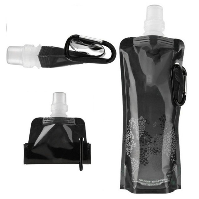 Bình đựng nước 400ml có thể gấp gọn tiện lợi cho hoạt động ngoài trời