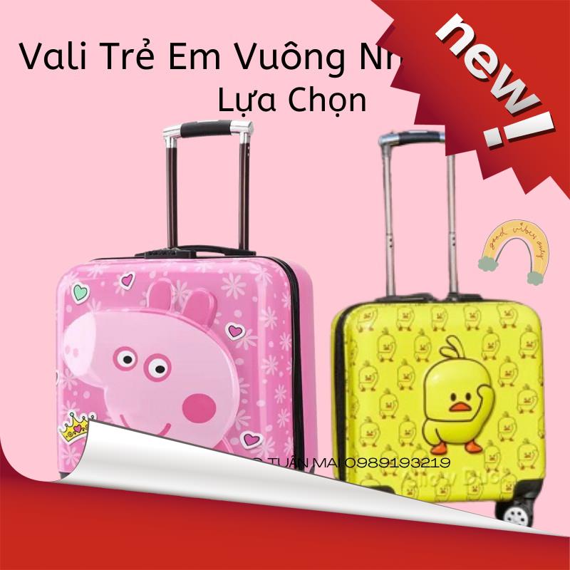Vali cho bé 🌺SALE🌺 hình Minion cảm xúc hai mặt in Vali kéo cho trẻ em trai gái cao cấp sẵn hàng nh