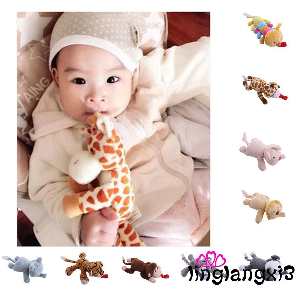 Dây kẹp núm ti kiêm đồ chơi nhồi bông xinh xắn cho bé