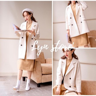 Áo dạ nữ dáng dài -Lyn- Áo Dạ Mangto dáng dài phong cách Hàn Quốc (Hàng thiết kế)
