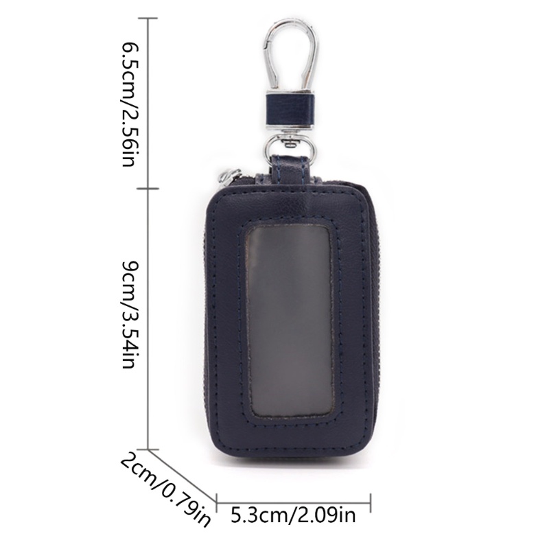 Túi Da Đựng Chìa Khóa Xe Hơi Có Khóa Kéo Tiện Dụng