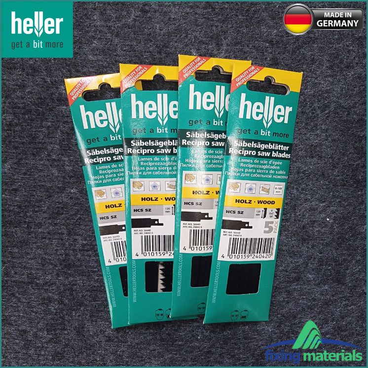 S644D-Lưỡi cưa kiếm HELLER HCS SZ 24042 0, Răng dài 130mm (Cắt gỗ, nhựa, tấm cách âm..)