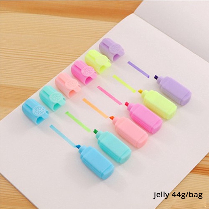 Set 6 cây bút dạ mini 6 màu kèm túi zip