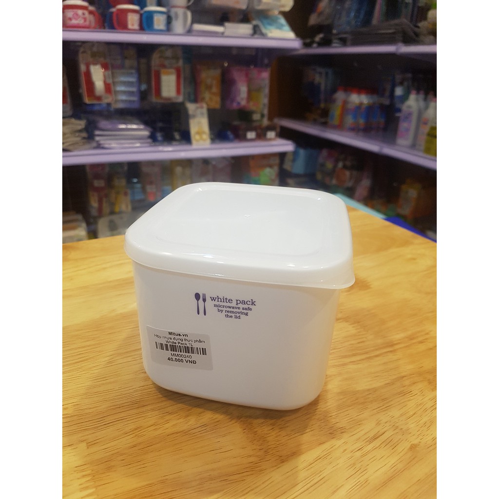 Hộp nhựa đựng thực phẩm White Pack 1L