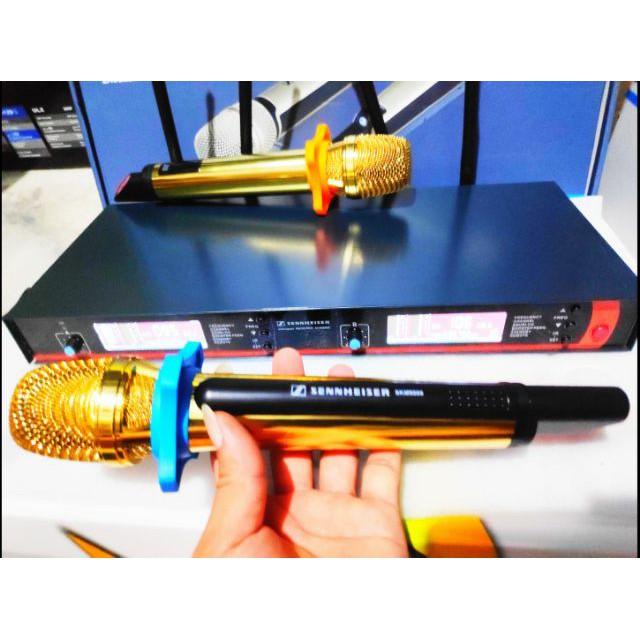Micro Hát Karaoke SENNHEISER 9000 Bản Gold Chuyên Nghiệp, Tiếng Sáng, Hay, Mic Dành Cho Phòng Trà, Cafe
