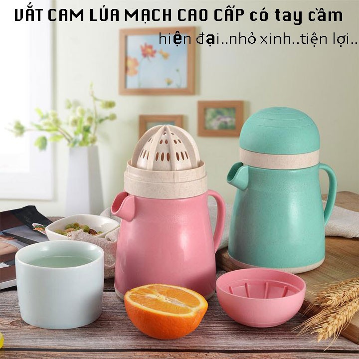 BÌNH VẮT CAM LÚA MẠCH CÓ TAY CẦM Chất Lượng Cao - br00434