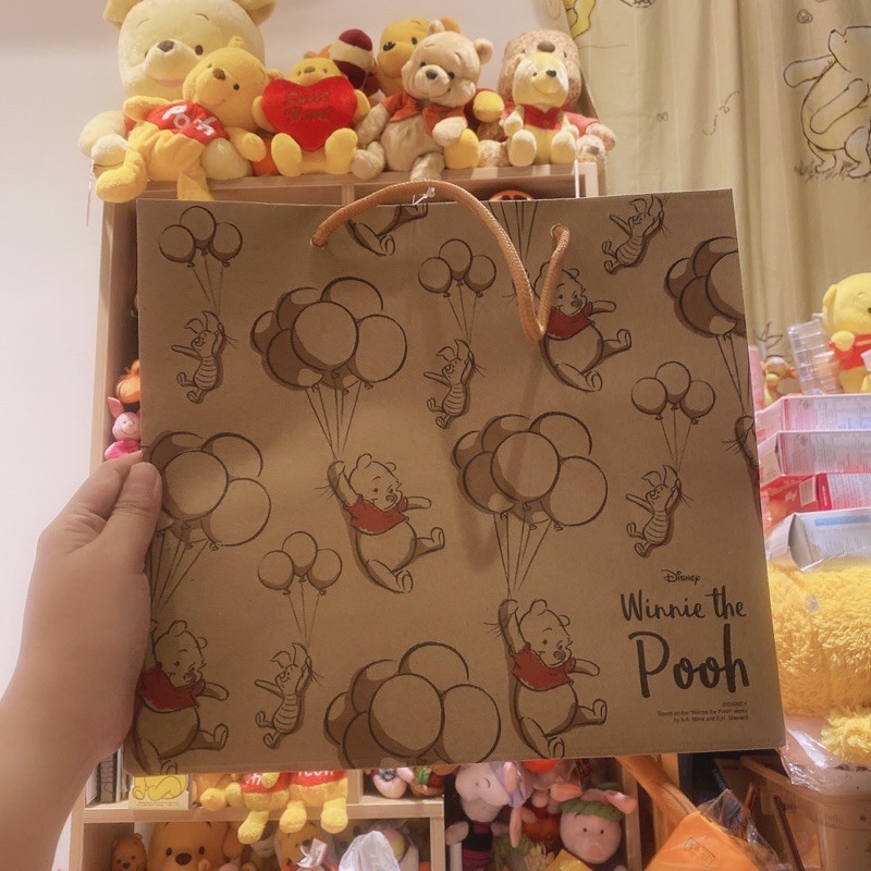 Túi giấy kraft gấu Pooh