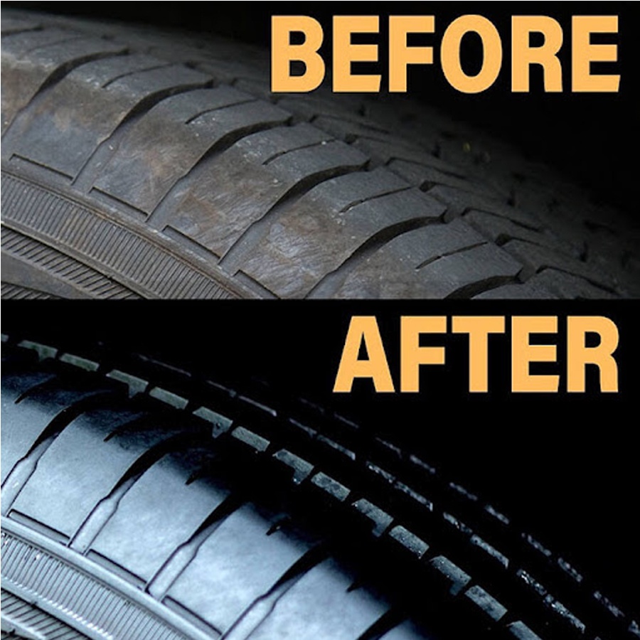 Xịt bóng lốp làm mới lốp ô tô XETA, dung dịch làm sạch, dưỡng đen bóng và bảo dưỡng bề mặt lốp xe