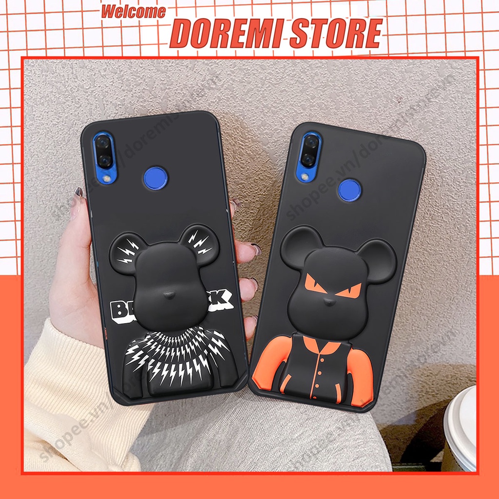Ốp lưng Huawei Nova 3 / Nova 3i hình kaws, kith, bear brick nổi 3D phong cách độc đáo