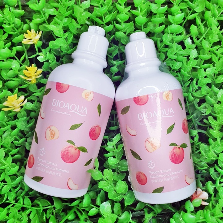Sữa Tắm Dưỡng Thể Bioaqua Tinh Chất Trái Đào 250g Dưỡng Ẩm, Sáng Da Mềm Mịn LMN