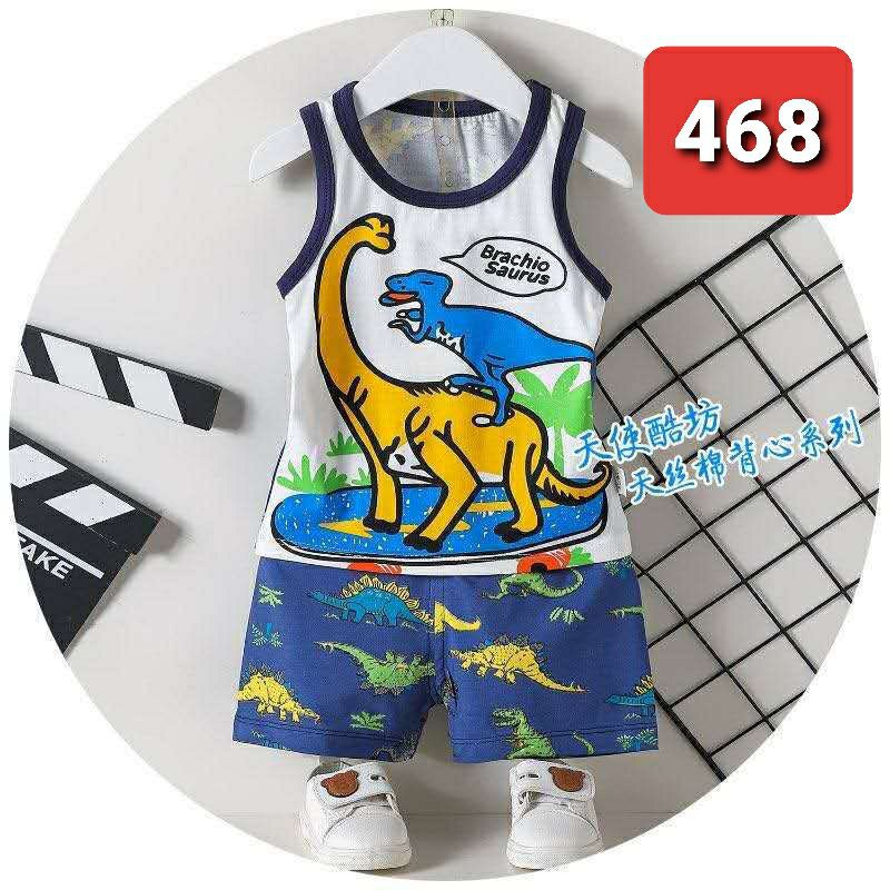 Bộ cotton quảng châu xuất bé trai v gái