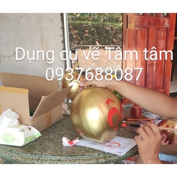 [ TÂM TÂM ]-Combo vẽ dừa và khắc dưa hấu tết (Combo 3)-