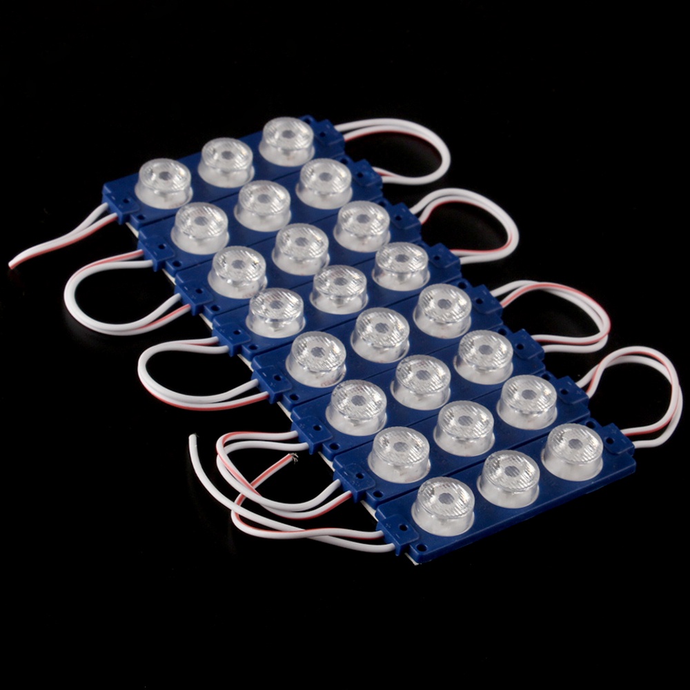 Set 8 Mô-đun đèn 3 LED 12V 24V đánh dấu bên hông siêu sáng cho xe buýt cảnh báo xe tải