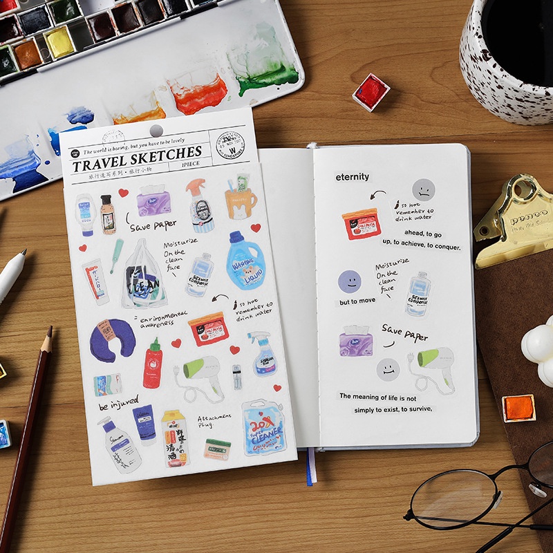 Stickers Travel sketches INFEEL ME