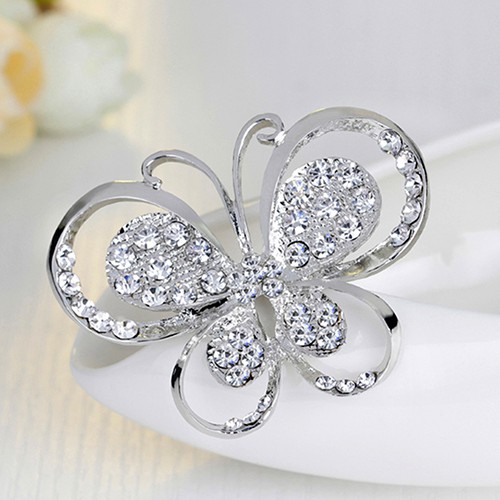 Ghim cài hình bướm lãng mạn cẩn đá thời trang