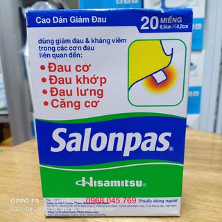 Cao dán SALONPAS hộp 20 miếng