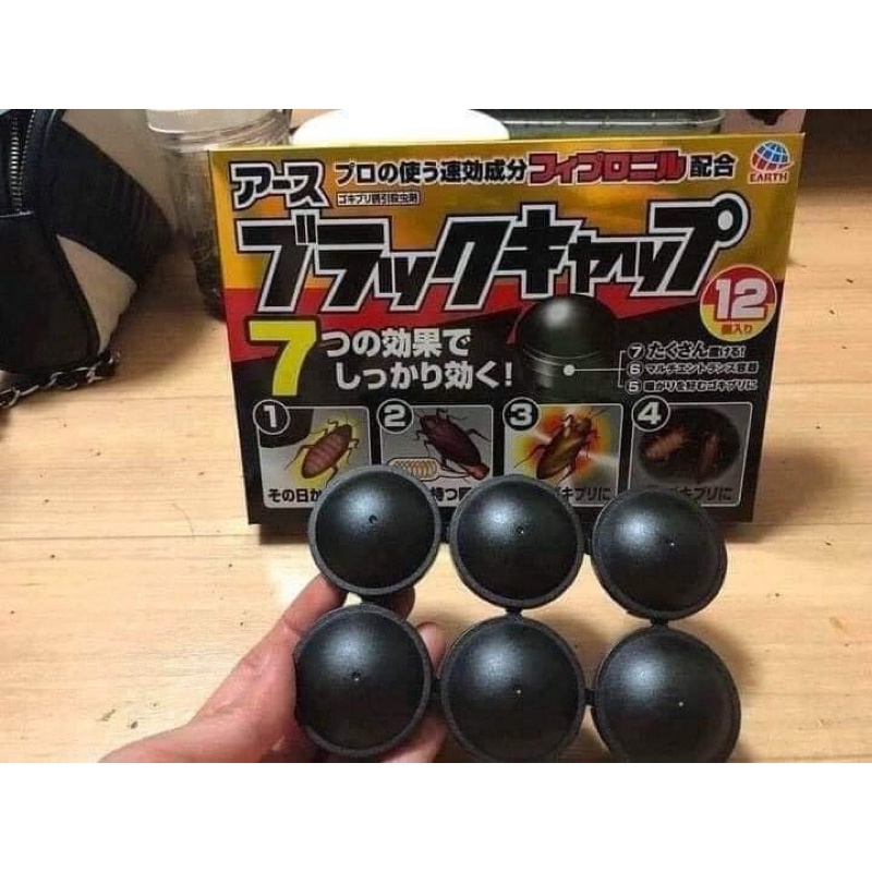 Hộp 12 viên diệt gián Earth Nhật Bản