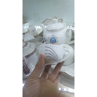 chén sứ tráng men trắng