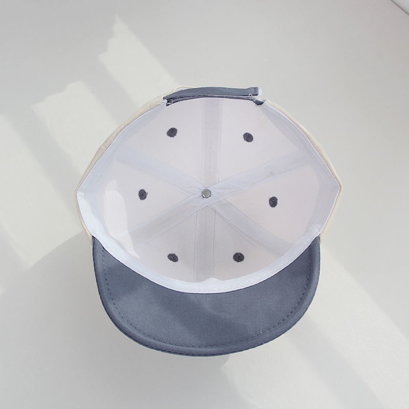 Mũ Lưỡi Trai Vành Mềm Thêu Chữ R Phối Màu Dễ Thương Cho Bé