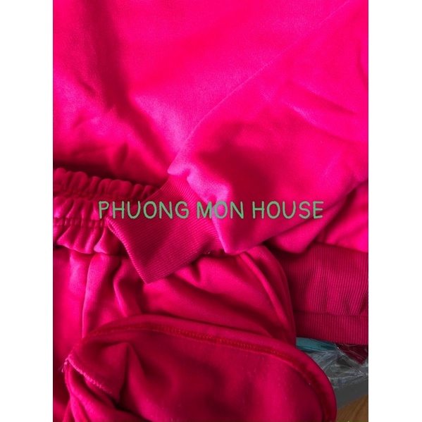 Set bộ nỉ trơn thu đông nhiều màu cá tính