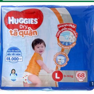 Tã quần Huggies L 68 miếng