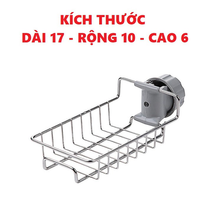 Kệ inox gắn vòi nước đa năng. Kệ treo bồn rửa chén