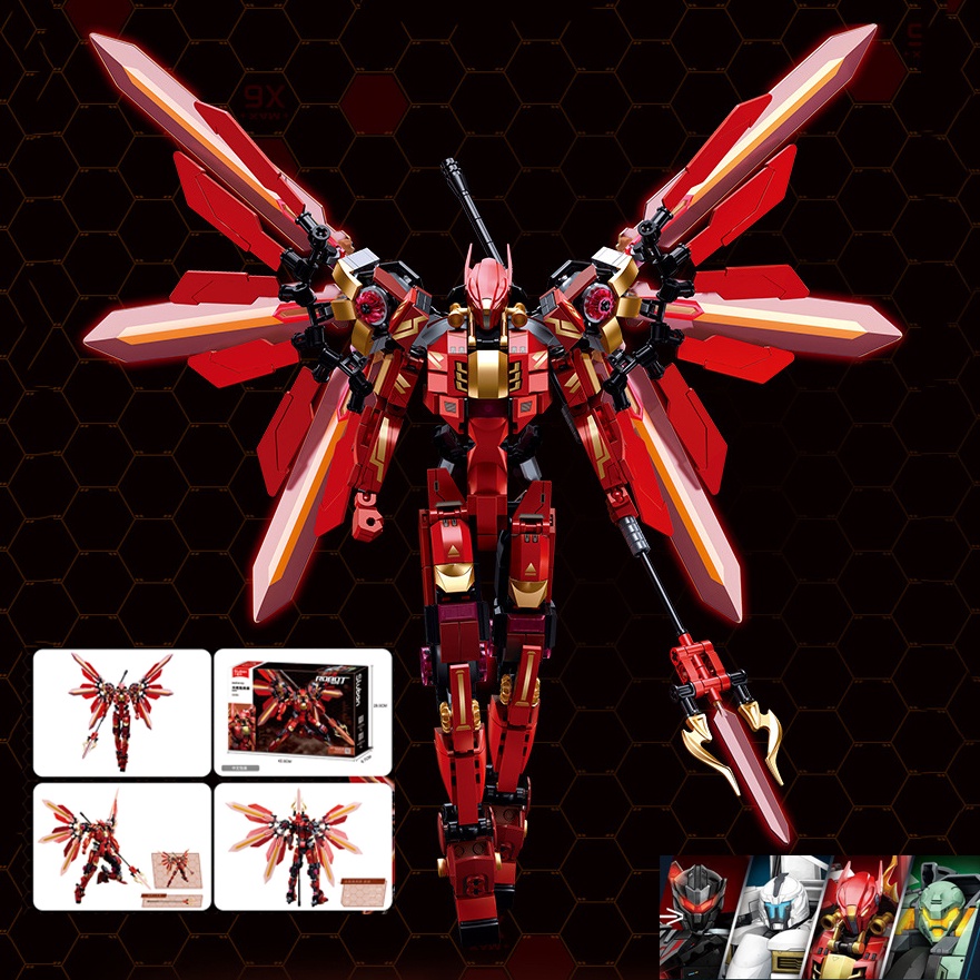 Đồ Chơi Lắp Ráp Xếp Hình Mô Hình Robot Extermination Guerrilla Ice Front Protector SLUBAN M38-B1151- 3 Với 542 PCS