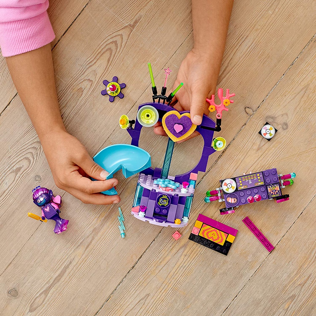 Đồ chơi LEGO Trolls World Tour bữa tiệc Techno Reef 41250 gồm 173 chi tiết