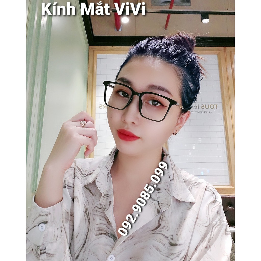 Gọng Kính Cận Dáng To - Cốt Kim Loại - Dáng kính này rất hợp bạn khuôn mặt tròn to ( Nam + Nữ)