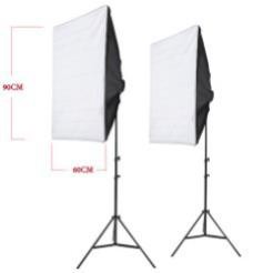 Bộ kit E27 Softbox 60x90 studio chụp ảnh, quay phim, Livestream chuyên nghiệp