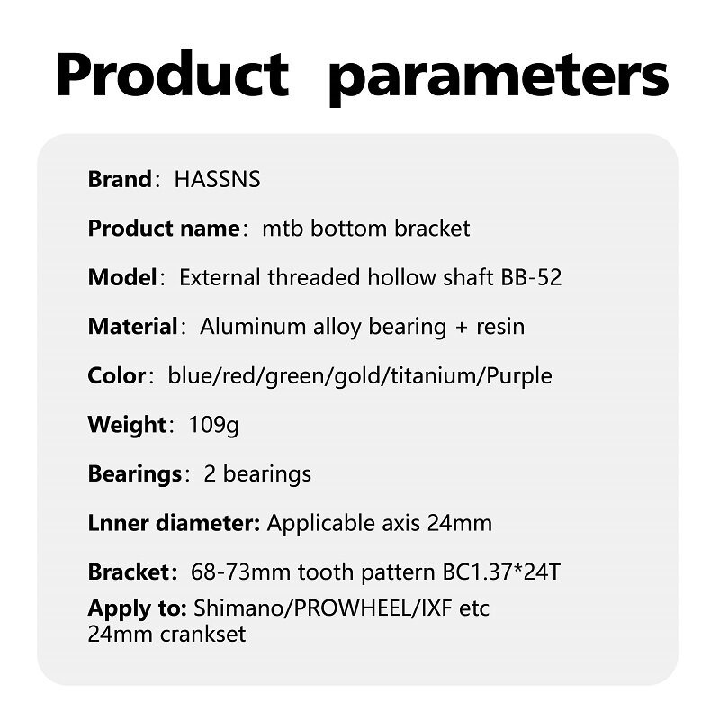 Trục Khuỷu Giữa Xe Đạp Leo Núi Mtb BB68