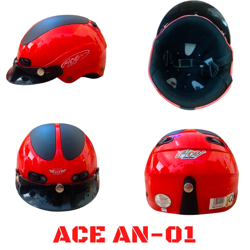 [Chính Hãng] Mũ bảo hiểm nửa đầu ACE AN - 01 (nhiều màu)