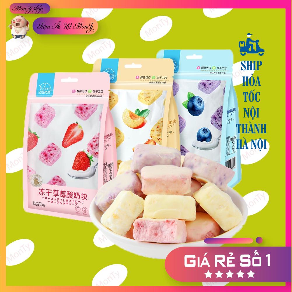 SỮA CHUA VIÊN SẤY VỊ TRÁI CÂY 🍊🍎🍋