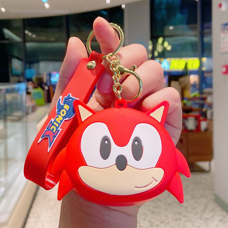 Móc Khóa Hình Búp Bê Hoạt Hình Sonic Đáng Yêu Bằng Silicon