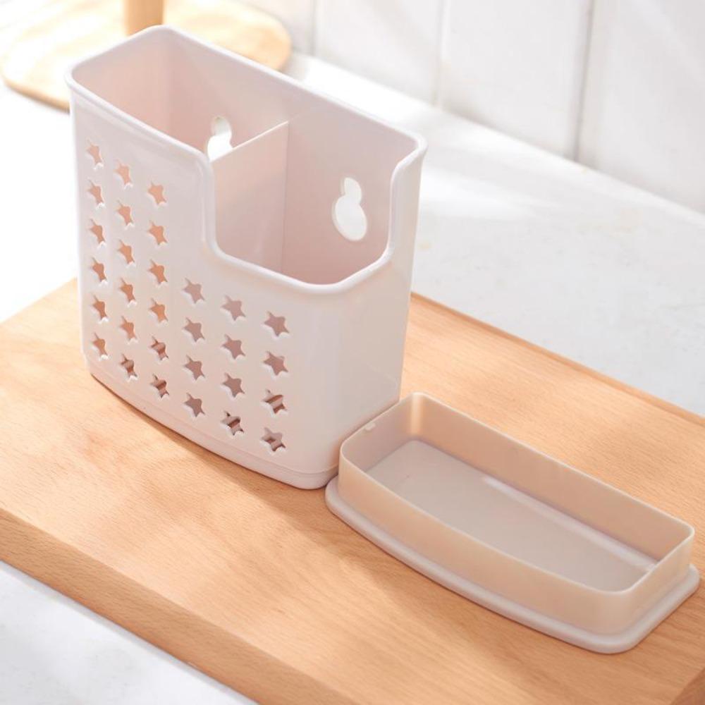 WTTLE Giá Đỡ Đũa 2 Ngăn Tiện Dụng Cho Nhà Bếp